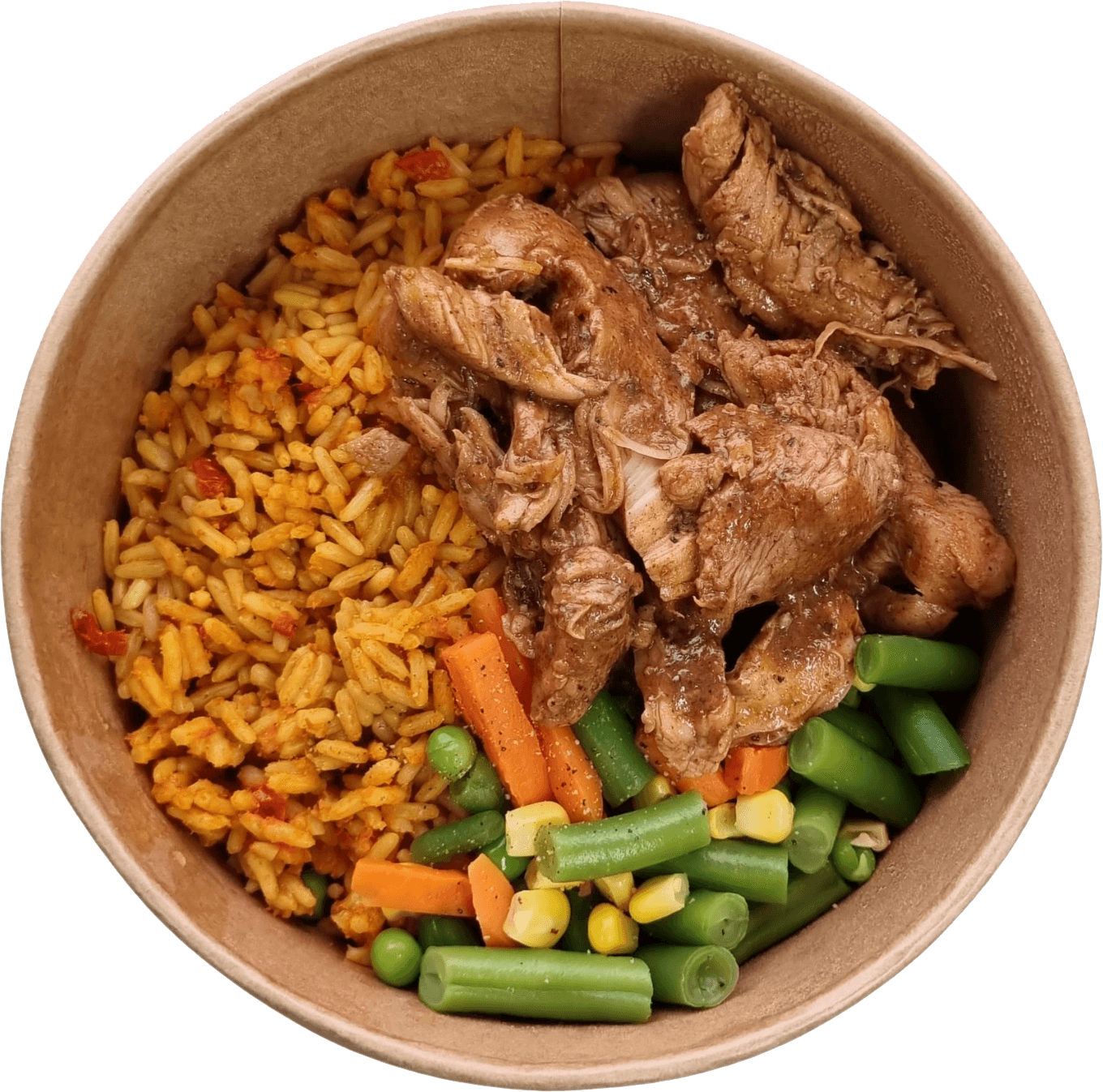 Caribbean Shredded Chicken & Rice